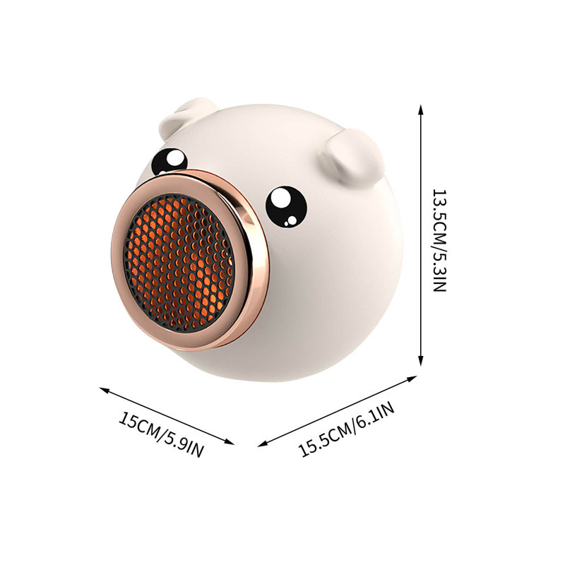 Portable Space Heater 2-gear Intelligent Temperature Control Desk Heater