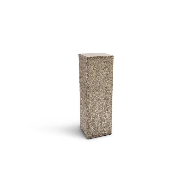String Theory Pedestal, 43" H x 14" W x 14" D, Silver