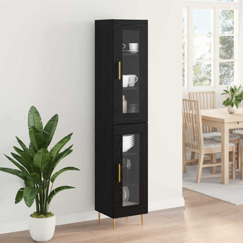34.5cm Sideboard, Black Oak