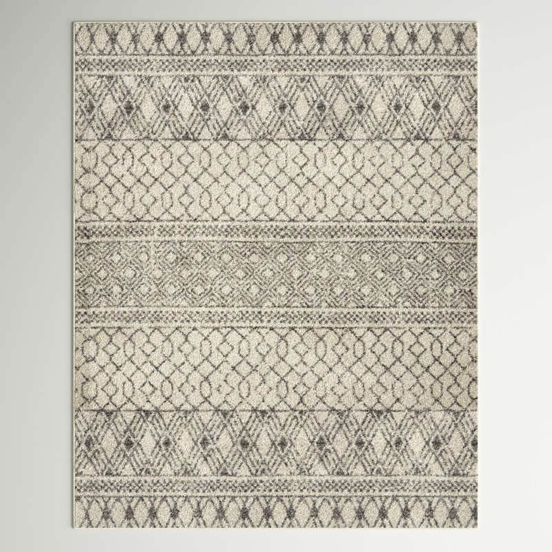 Tapis gris Amarillis, Rectangle 5 pi 3 po x 7 pi 3 po