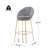Bobi 30” Seat Height Modern Glam Upholstered Bar Stools-111999871