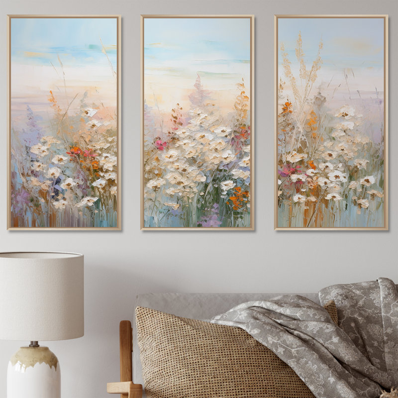 Fleurs saisonnières «Farmhouse Charm II» - ensemble de décorations murales, H 28 po x l 36 po x P 1 po