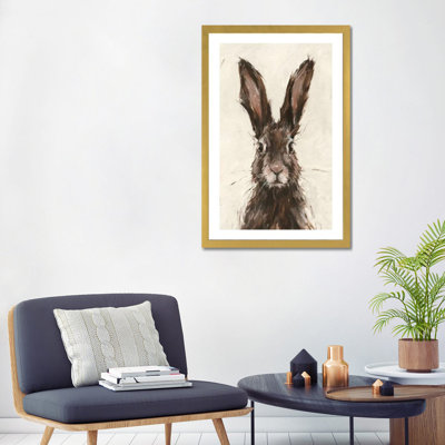 " European Hare I " Oil Painting