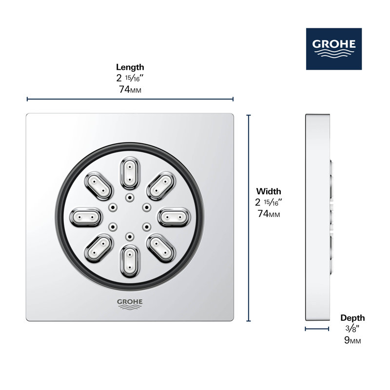 Aérosol pour le corps Rainshower Aqua, Nickel brossé