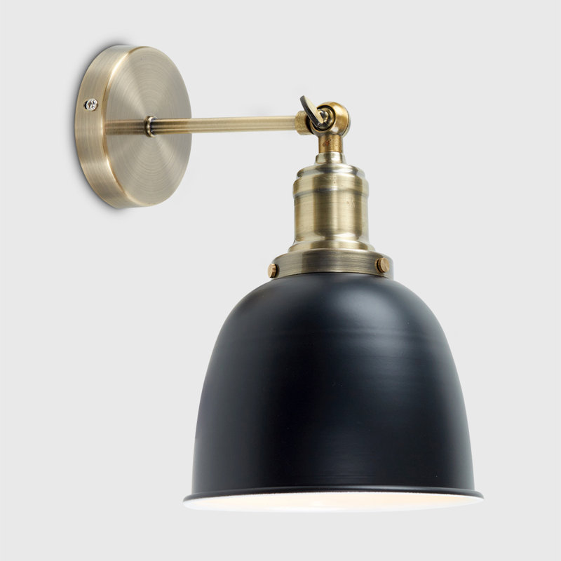 Harman Armed Sconce, Black, No Bulb