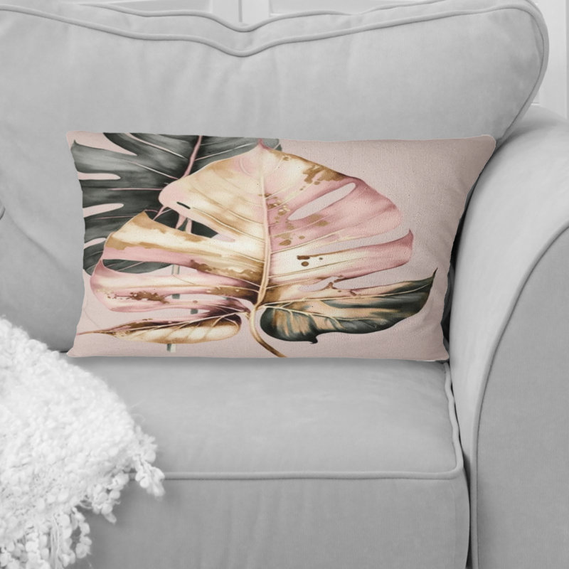 Leaf IV - Ferns Printed Throw Pillow