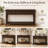 Omeara 50" Console Table,entryway table,Sofa Table with three top drawers-263412675