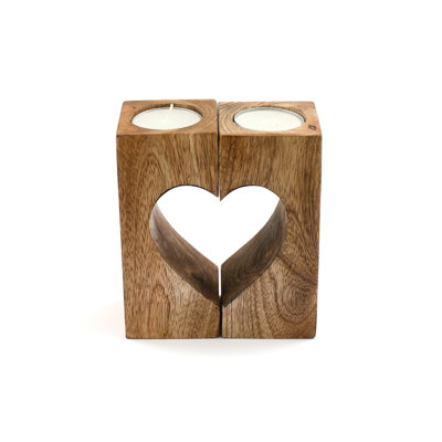 Wood Tabletop Tealight Holder