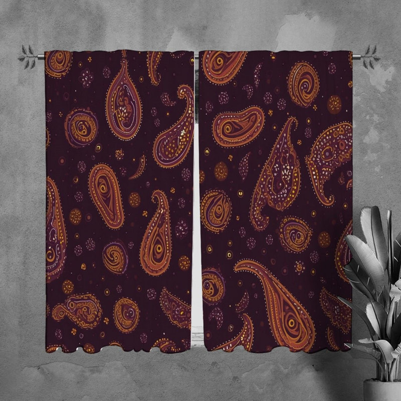 Paire de rideaux obscurcissant en polyester Shandale, L 20 po x H 82 po