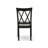 3 Piece Kitchen Table Set Contains a Rectangle Dining Room Table with Butterfly Leaf and 2 Linen Fabric Dining Chairs, Black-706672039-706672038