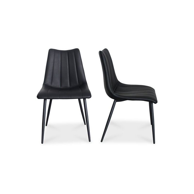 Finnigan Upholstered Dining Chair, Black