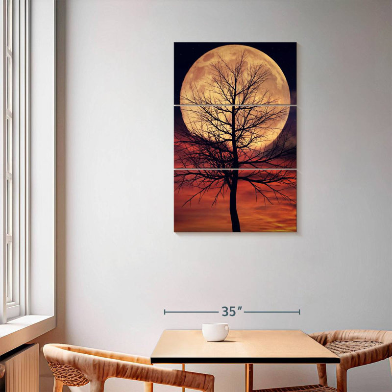 Oberle Mystic Moonlit Tree, 57" H x 36" W