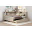 Full Size Wood Daybed with Storage &amp; Trundle, No Box Spring Needed, Sturdy Construction