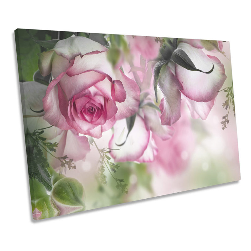 Beautiful Floral Flowers - Wrapped Canvas Print, 30.5cm H x 45.7cm W x 2cm D