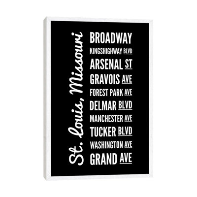 St. Louis Streets by Benton Park Prints - Print on Canvas
