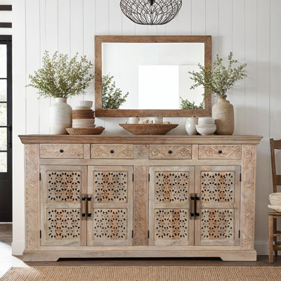 One Allium Way® 80" Inch Wide Carved Sideboard