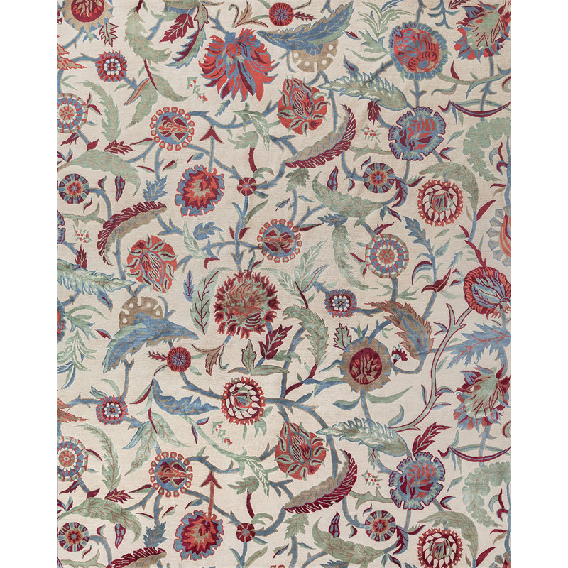 Classic Floral Area Rug, Rectangle 3' x 6'