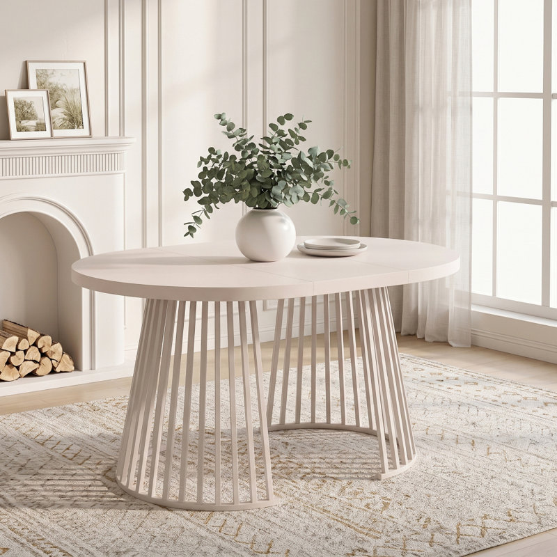 Dining Table with Iron Base, Cashmere