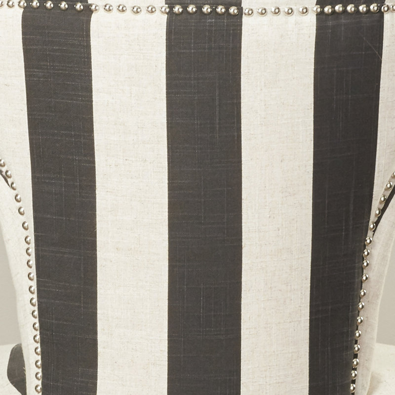 Chaise d'appoint rembourrée noire Waterford