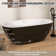 55'' x 29.5'' Freestanding Soaking Acrylic Bathtub with Integrated Slotted Overflow and Chrome Anti-clogging Drain