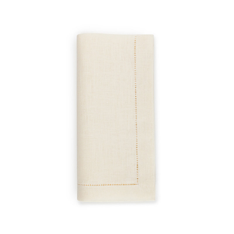 Festival Linen Square Napkins, Eggshell