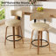 Tabouret de bar pivotant chic en cuir pour un confort et un style ultimes-207768066