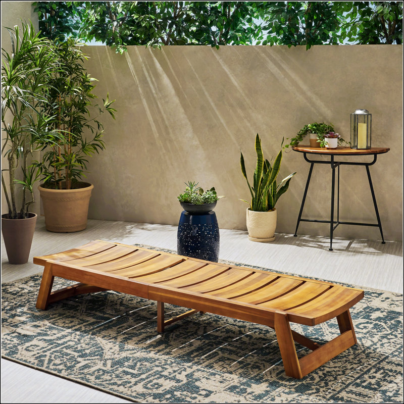 MAKI CHAISE LUNGE, Brun jaune