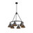 Felda 6 - Light Steel Dimmable Cone Chandelier-99998916-99998917
