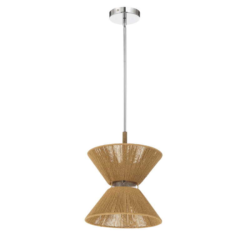 Luminaire suspendu à 1 lumière Archiquette, Chrome