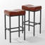 Tabourets de bar et de comptoir sans dossier Triplehorn, siège rembourré pour le confort, parfait pour la cuisine ou la salle à manger-188820189-188820188