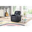 Fauteuil inclinable pour enfants, PVC noir