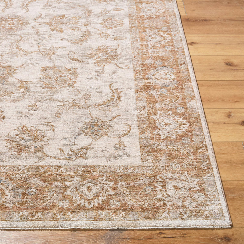 Aunah Traditional Machine Woven Area Rug, Rectangle 10' x 13'11"