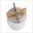 8" DIAMOND PLANTER W/ STAND, WHITE