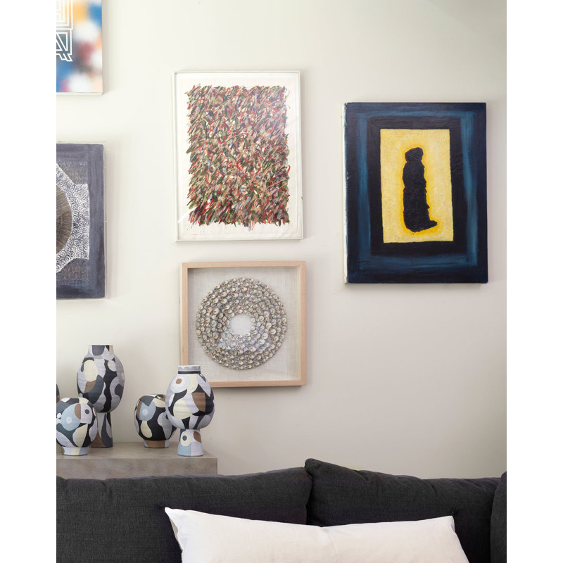 Bora Bora Framed Wall Art In Taupe Snail Shell