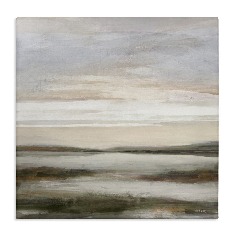 Vaste toile horizon légèrement éclairée, design par Amber Sterling, H 30 po x l 30 po
