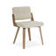 Chaise rembourrée moderne avec structure en bois-225531375