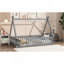 Lit simple en forme de tente, lit tipi avec garde-corps, lattes et porte-82902708