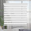  Store à enroulement double sans cordon pour fenêtre - tissu occultant à double couche avec cantonnière et occultant jour et nuit, l 18 po x H 72 po, blanc-1520430140