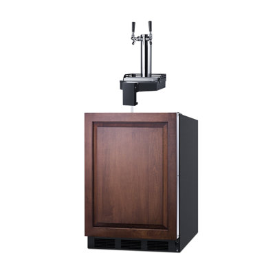 Summit Appliance 24" Wide Floating Tap Built-In  ADA-Compliant Panel Ready Cold Brew Kegerator
