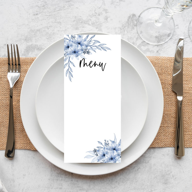 Dusty Blue Florals