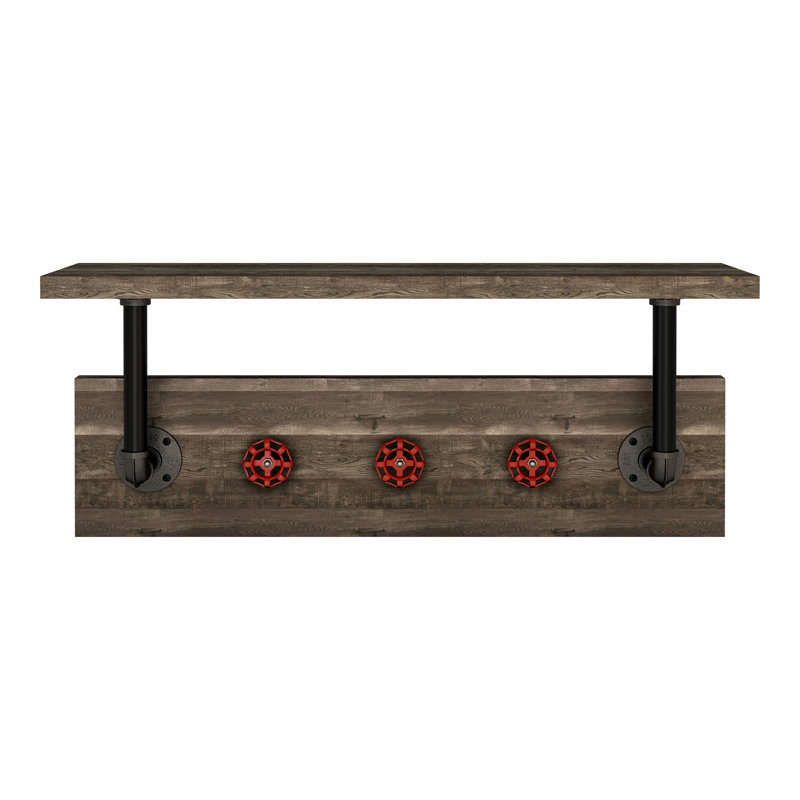 Shehan Accent Shelf with Hooks