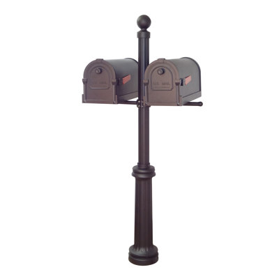 Savannah Aluminum Post Mounted Post box