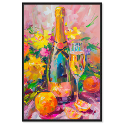 Champagne and Citrus Canvas Drinks and Spirits Wall Art by Art Remedy