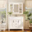 Meuble-lavabo de 36 po avec lavabo supérieur, armoire à miroir, armoire de rangement moderne avec 2 portes à fermeture douce et 2 tiroirs, meuble-lavabo simple-1850810191