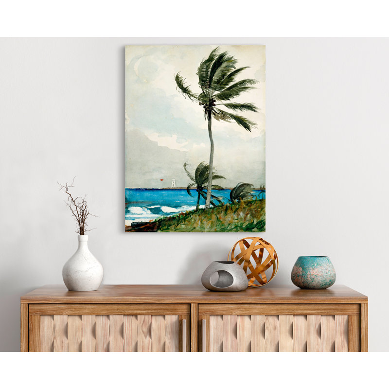 Palm Tree, Nassau by Winslow Homer - Wrapped Canvas Print, 80cm H x 60cm W x 4cm D