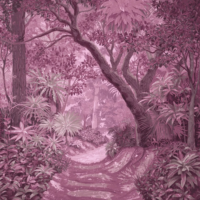 Rêve de la jungle rose