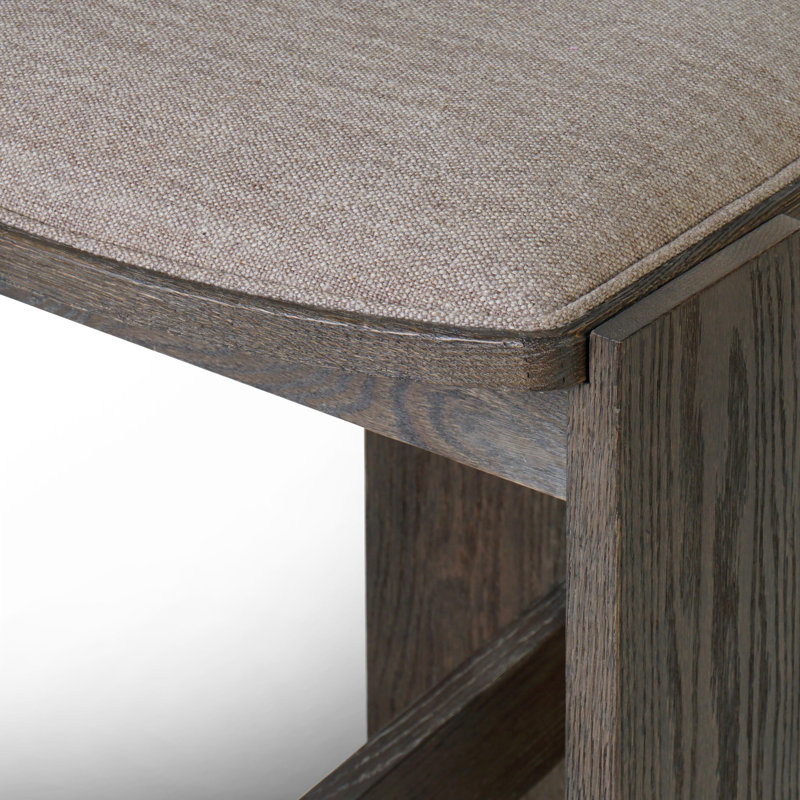 HOVEN Upholstered Bar Stool with Solid Wood Frame, Counter Stool (26.61" Seat Height)
