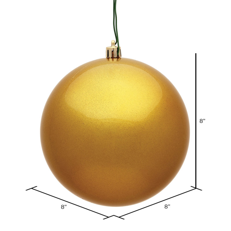 Décoration de boule décorative des Fêtes, 8", Bonbon miel doré