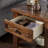 Dedrick Square End Table with Soft-Close Drawer-516762272
