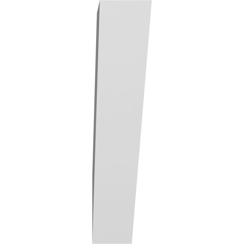 Attelle de genou traditionnelle en PVC de qualité architecturale 3 po x P 12 po x H 16 po, H 16 po x l 3 po x P 12 po